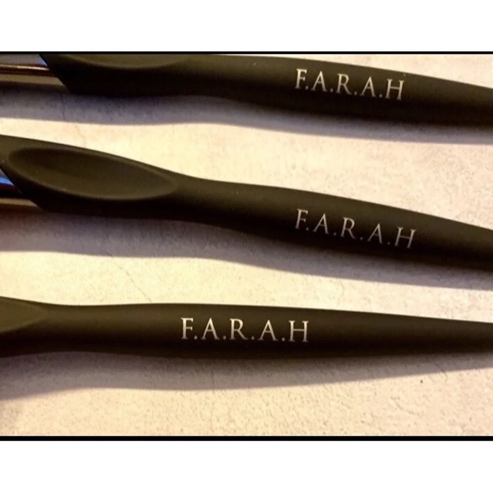 FARAH‎ F.A.R.A.H. Midnight Collection Pro Trio Brush Set 100% Vegan NEW